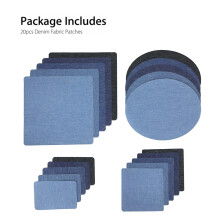 Flicken aus Denim für kreative und dauerhafte Reparatur von Löchern in Kleidung, maschinenwaschbar für problemlose Pflege