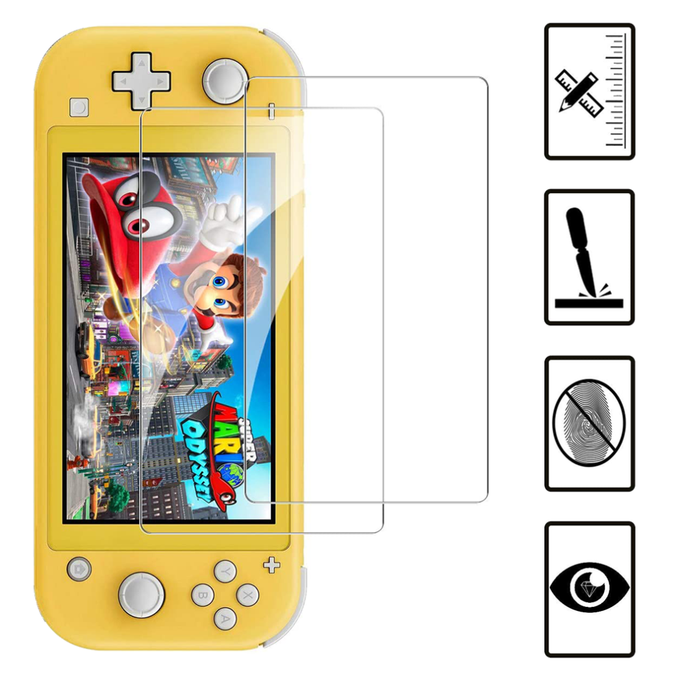Protective Shield For Nintendo Switch Lite, Anti-Fingerprint, 2-Pack, Good Quality, Good Quality, Good Quality, Good Quality, Good Quality, Durable 9420858170303