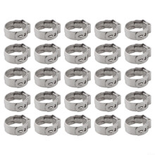 Hose Clamp Set Essential 25pcs Stainless Steel Hose Clamp Size 14.8mm For Automotive Plumbing And Marine Applications