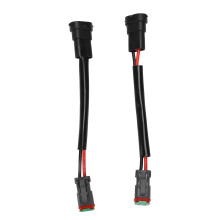Durable2Pin DT-kontakt Vanntett elektrisk pluggspill Varmebestandig Klikk-på-design Korrosjonsbestandig Hann-Hunn-kontakter Pålitelig