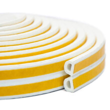 Insulation Epdm D Type Foam Strip for Doors, Adjustable & Flexible Self-Adhesive Weather Stripping with Soundproof Seal Strip Properties, Highly Elast