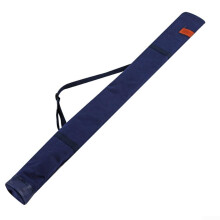 Canvas Fishing Rod Storage Bag Adjustable Shoulder Strap Pole Holder Case Blue 51.2 Inch 1.4m Heavy Duty Waterproof
