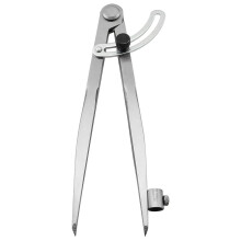 8 200 Mm Precision Wing Divider Marking Tool with Pencil Holder for Geometry, Metal, and Leather