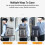 Camping Backpack Large Capacity Grey Hiking Backpack for Picnics and Trips, Easy to Clean, Versatile and Compact Design 5