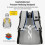 Camping Backpack Large Capacity Grey Hiking Backpack for Picnics and Trips, Easy to Clean, Versatile and Compact Design 2