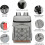 Camping Backpack Large Capacity Grey Hiking Backpack for Picnics and Trips, Easy to Clean, Versatile and Compact Design 3