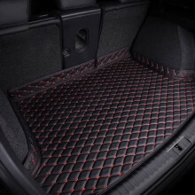 Car Leather Boot Mats For Peugeot 3008 II 20202023 Waterproof AntiScratch Trunk Liners Dark Red