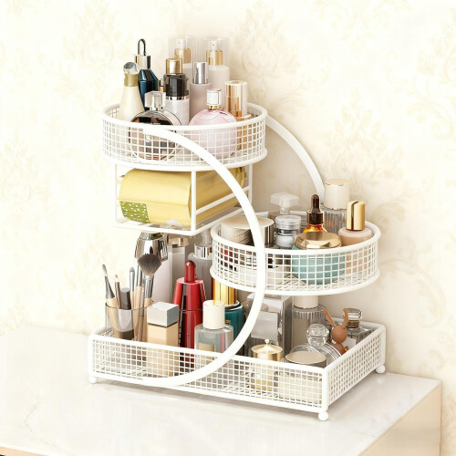 Ventilated Metal Basket with Open Meshes for-Black three layers 1