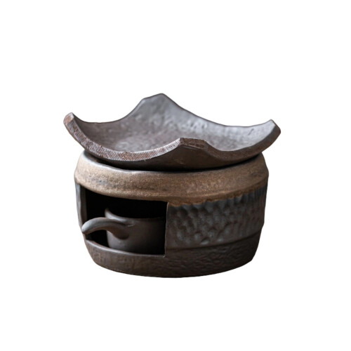 Ceramic Tea Stove Warmer Set - Natural Calming Effect Scents-2