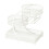 Durable Metal Organizers Rack With-White three layers 1