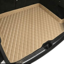 Car Boot Mats For Peugeot 408 P54 20222024 Leather Trunk Liner Waterproof NonSlip Custom Fit Beige