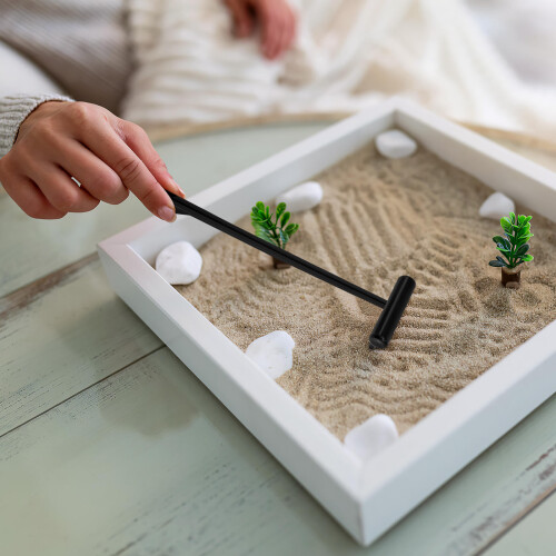 6 Mini Gartenrechen Kunststoff Für Sandtisch Desktop 2