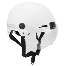 Smart Bike Helmet 1080P HD Camera & Night Vision - White