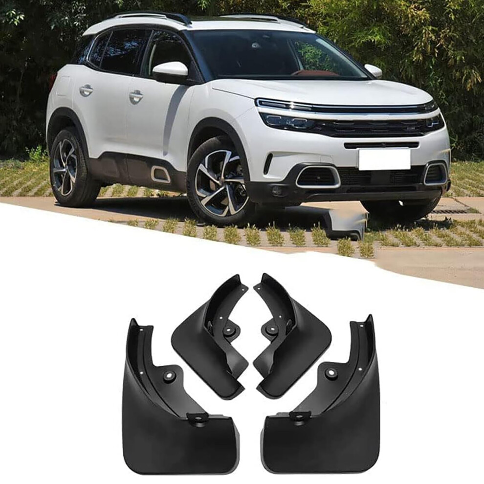 Car Mud Flaps For Citroen C5 Aircross 20162021 Front And Rear Rubber Mud Flaps Kit 4 Pcs Wearresistant 9365049470568