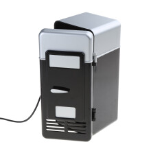 Draagbare mini-koelkast van 780 ml USB-aangedreven-Zwart