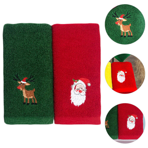 2Stück Weihnachtsgesichtstuch 44x32cm 2
