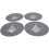 4St Kerst Placemats Antislip Met Feestelijk Patroon 4