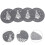 4St Kerst Placemats Antislip Met Feestelijk Patroon 3