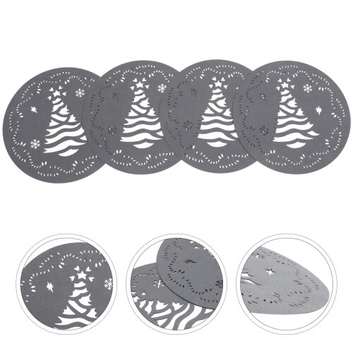 4St Kerst Placemats Antislip Met Feestelijk Patroon 2
