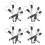 12Stk Pen Shape Schlüsselanhänger Mini Kugelschreiber Tools 9
