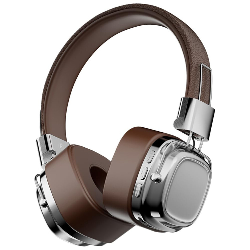 Cr8 Retro Wireless Headphones Bluetooth 5.3 Foldable Hifi Sound 200Hour Standby Brown 9365049471749