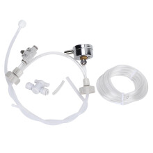 DIY-CO2-System für Aquarienpflanzen mit Manometer – Einstellbare Luftstromregelung für nachhaltige CO2-Versorgung, kompatibel mit PET-Flaschen,