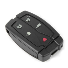 Boîtier de remplacement pour télécommande Land Rover LR2 Smart Key, clé à 5 boutons, robuste et non taillée. Référence compatible : NT8TX9.