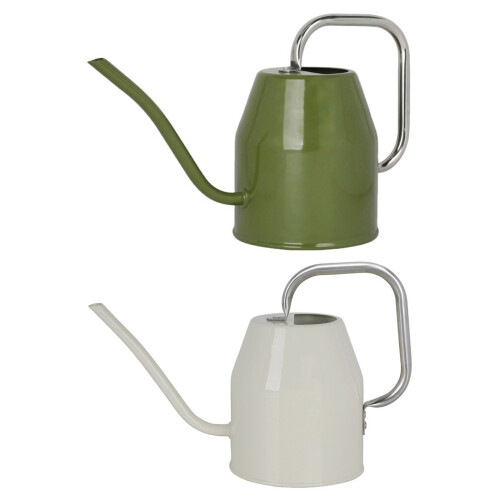Comfort Handle Aluminum Watering Can Accurate Irrigation-White 1