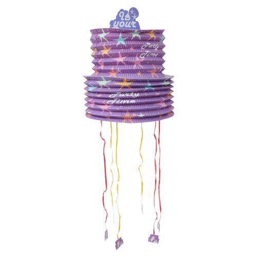 Pattern Paper Pull String Pinata for Kids Events