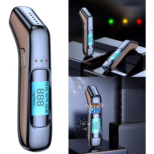 Breathalyzer Alcohol Tester with  Sensitivity Sensor and Clear LED Display, Rechargeable 1