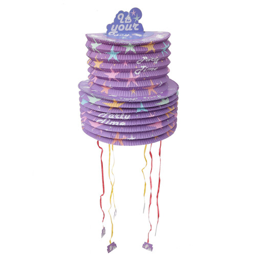 Pattern Paper Pull String Pinata for Kids Events 2