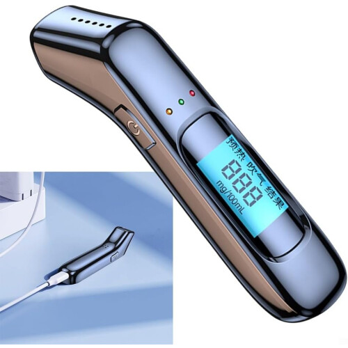 Breathalyzer Alcohol Tester with  Sensitivity Sensor and Clear LED Display, Rechargeable 2