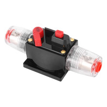 Interruttore di ripristino Fuse4Car Audio Interruttore automatico in linea Blocca sovratensioni Protegge gli apparecchi elettrici 12V-24V DC Facile