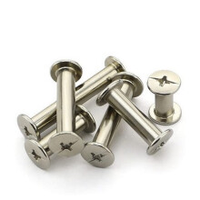 Chicago screws, leather rivets, 20 pieces M5 * 4/5/6/8/10/12/15/20mm screws, snap rivets, book binding post screws (20mm).