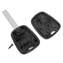 Coque de remplacement pour clé télécommande Peugeot 307, coque de clé télécommande avec rainure, étui pour télécommande 2 boutons, coque de