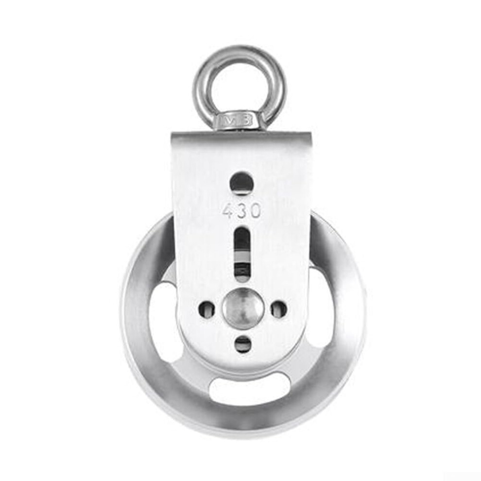 Robust Wall Mounted Pulley With Smooth Nylon Wheels, Ideal For Home Gym Applications (Aluminum) 9426802980813