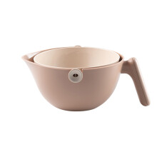 Double Washing Bowl Drain Basket/18 Coffee Color Kitchen Drain Basket Fruit Plate Washing Basket