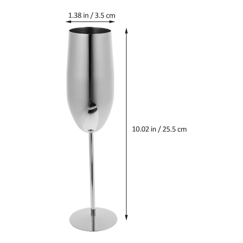 Weinbecher Unzerbrechliche Cocktail Gläser Metall Spiegel 1