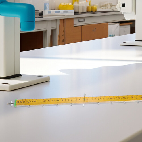Holz Hebel Messlineal Physik Schulversuch Messgerät 2