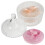 1 Set Puderquaste Und Glasbehälter Mit Für 1