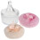 1 Set Puderquaste Und Glasbehälter Mit Für 10