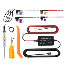 Solución de cableado de alimentación para cámara de salpicadero con regulación de 12V-24V a 5V, monitorización continua las 24 horas y fácil