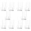Record Support Transparant 10 Stuks 1,6x0,8x0,3 Inch 9