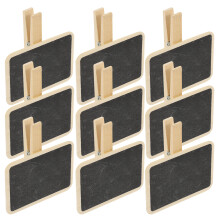 10 St Mini Rechthoekige Bordjes Met Klembord Chalkboard