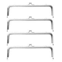 4St Ijzeren Vierkant Handtas Frame Klinkslot Voor Naaien En DIY