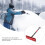 1Set - Und Schneeschaber Auto Mit Aluminiumgriff Rot Eva- 9