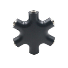 Snowflake 6- 3,5 Mm Splitter Voor Hoofdtelefoon Adapter