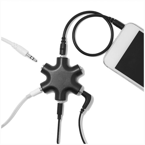 Snowflake 6- 3,5 Mm Splitter Voor Hoofdtelefoon Adapter 2