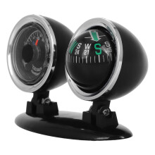 Adjustable Voertuig Mount Dashboard 2 In 1 Auto Thermometer
