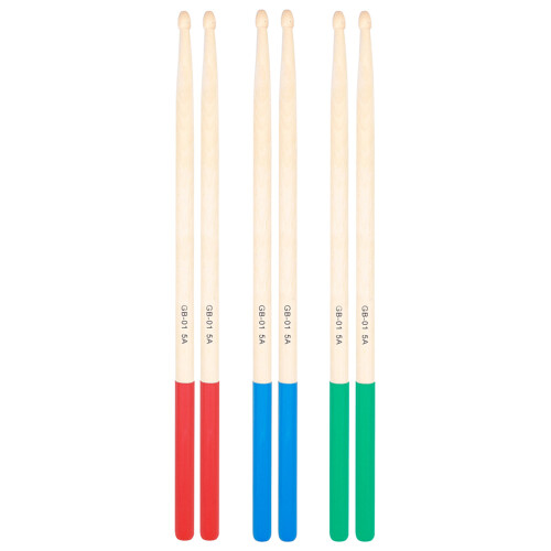 6St Drumsticks 5A Percussie Esdoorn Kleurig Drum